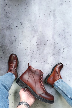 Gerçek Deri Erkek Bot